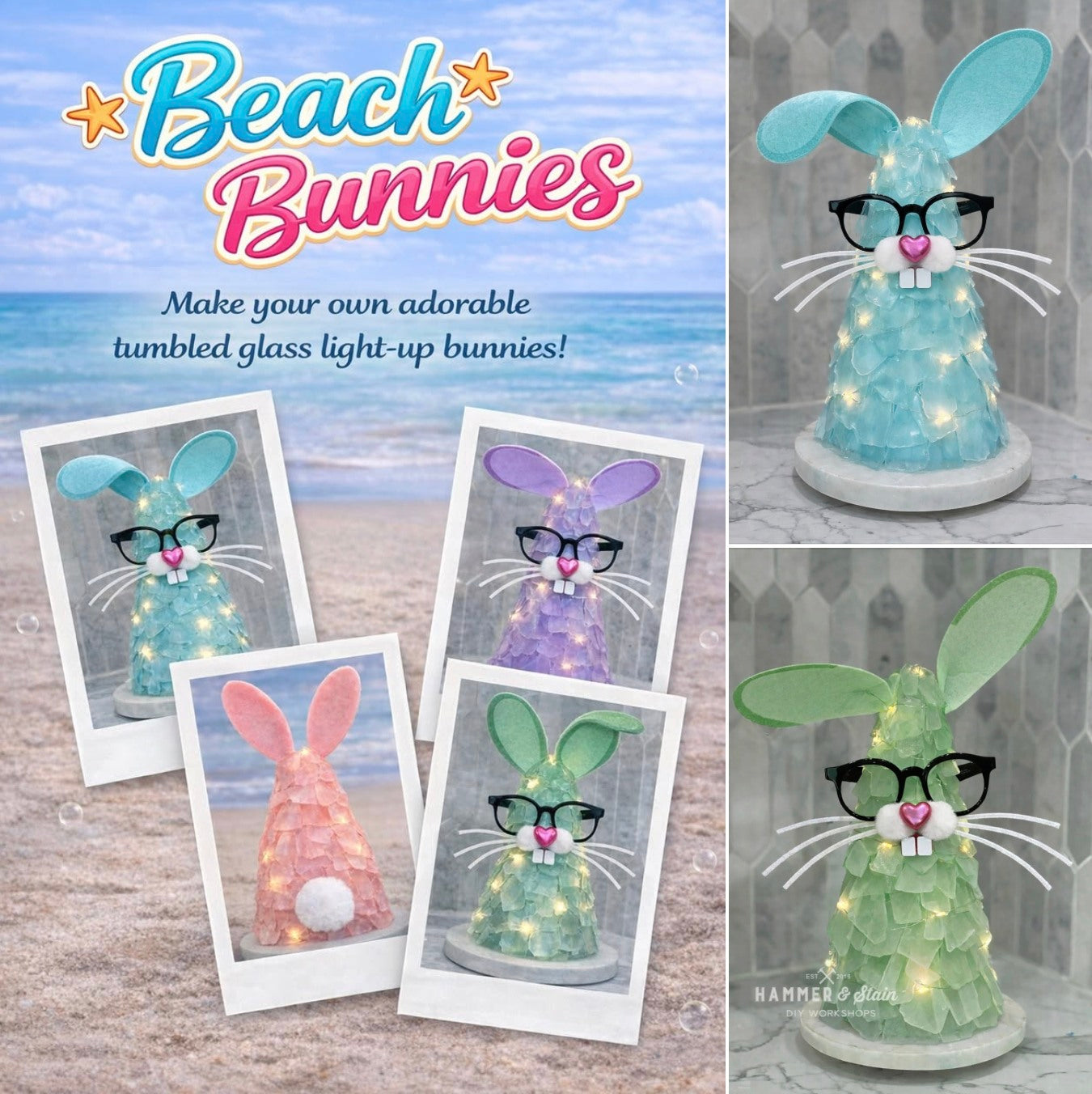 Beach Bunny 'Sea' Glass Tree Mail Home Kit